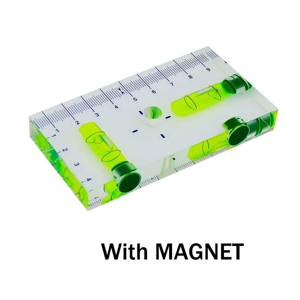 High Precision Transparent Two Direction Magnetic Level Bubble Mini Spirit Level Measuring Tool