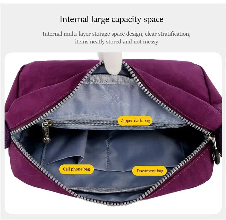 Waterproof Nylon Women Messenger Bags Small Purse Shoulder Bag Female Crossbody Bags Handbags High Quality Bolsa Tote