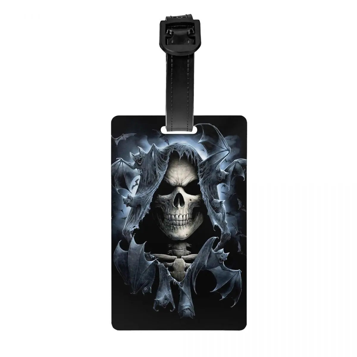 Custom Evil Hands Skull Luggage Tag Privacy Protection Halloween Gothic Skeleton Baggage Tags Travel Bag Labels Suitcase