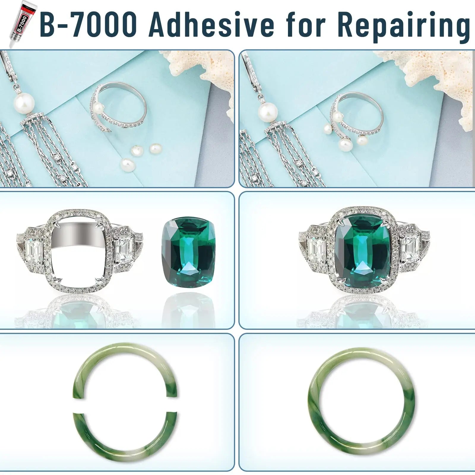 B7000 Transparent Glue Repair Mobile Screen Glue T7000 Black Waterproof Jewelry Craft Glue B7000 Super Strong Instant Adhesives