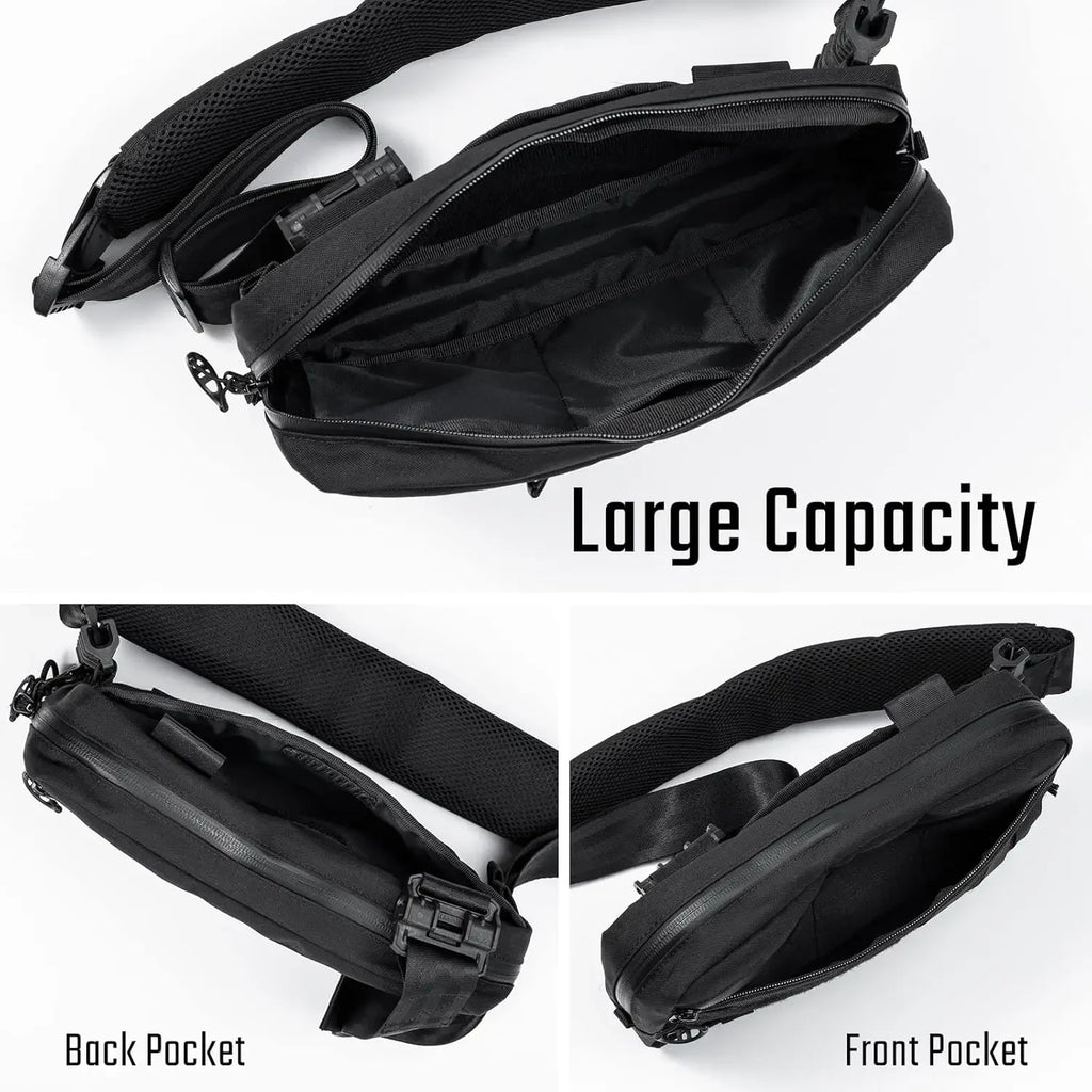 Tactical Geek Cache L3 EDC Sling Bag Chest, Lightweight Shoulder Daypack
