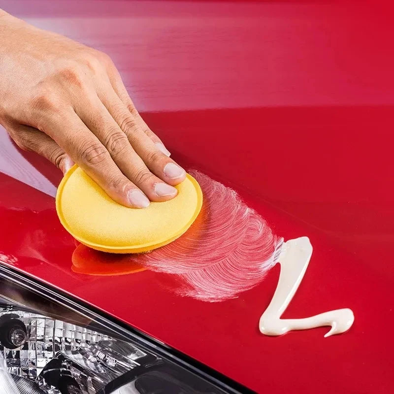 5/15pcs Car Detailing Sponge High Density Foam Applicator Pad Round Polishing Wiping Cleaning Tool For Auto Car Wash Supplies
