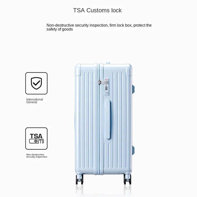 Luggage Trolley Suitcase Male Female 20-28 Inch Large Capacity Password Travel Suitcase Quiet-Rolling Wheels Cabin Suitcase