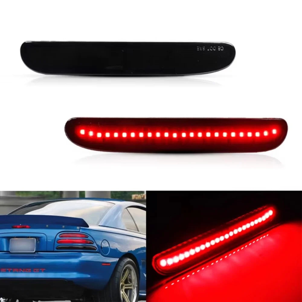 Car LED Rear Bumper Side Marker Lights For Ford Mustang 1994 1995 1996 1997 1998 Clearance Light Parking Light Fender Flare Lamp
