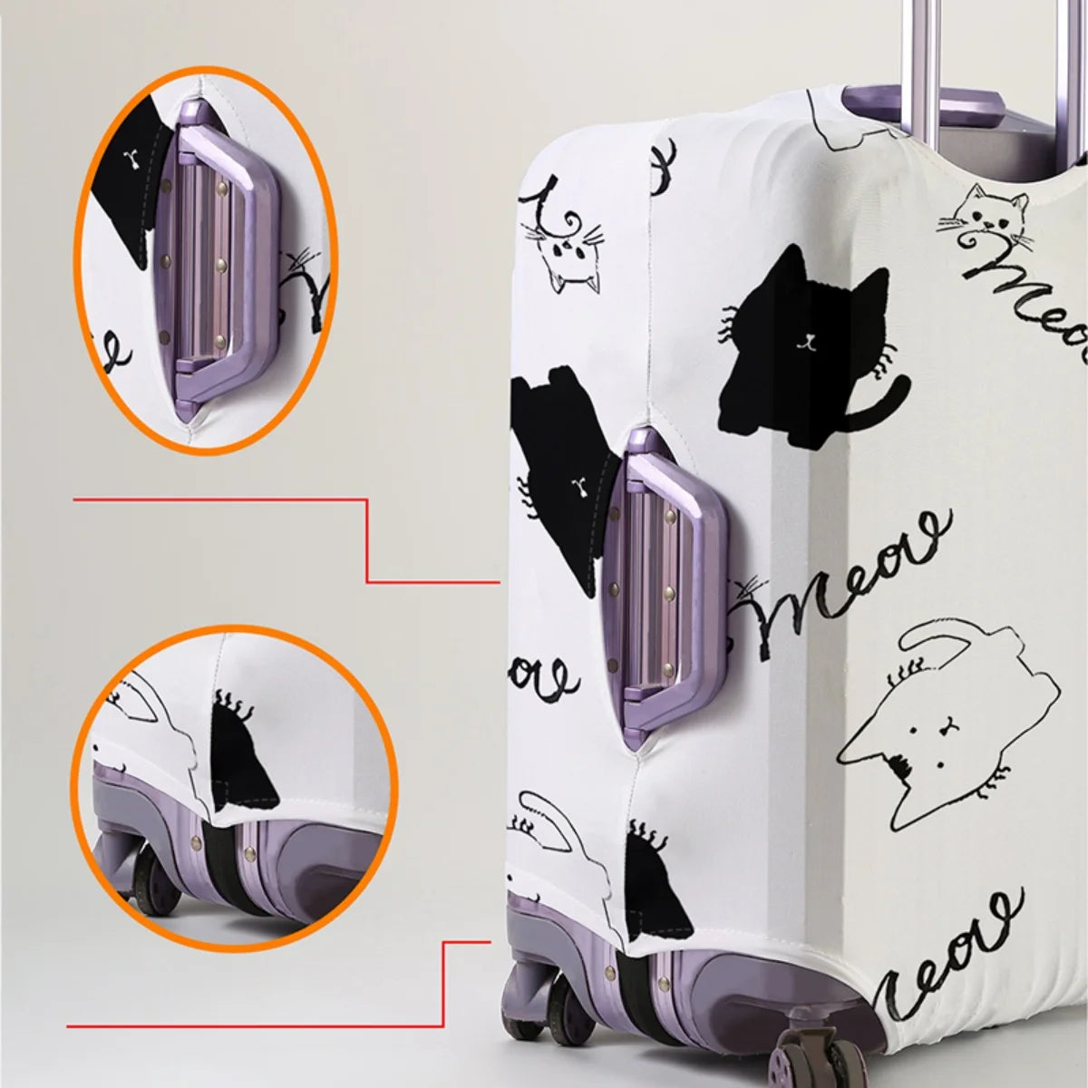 Luggage Cover Protector Elastic Waterproof Dustproof For 18-32 Inch Suitcase Travel Accessories
