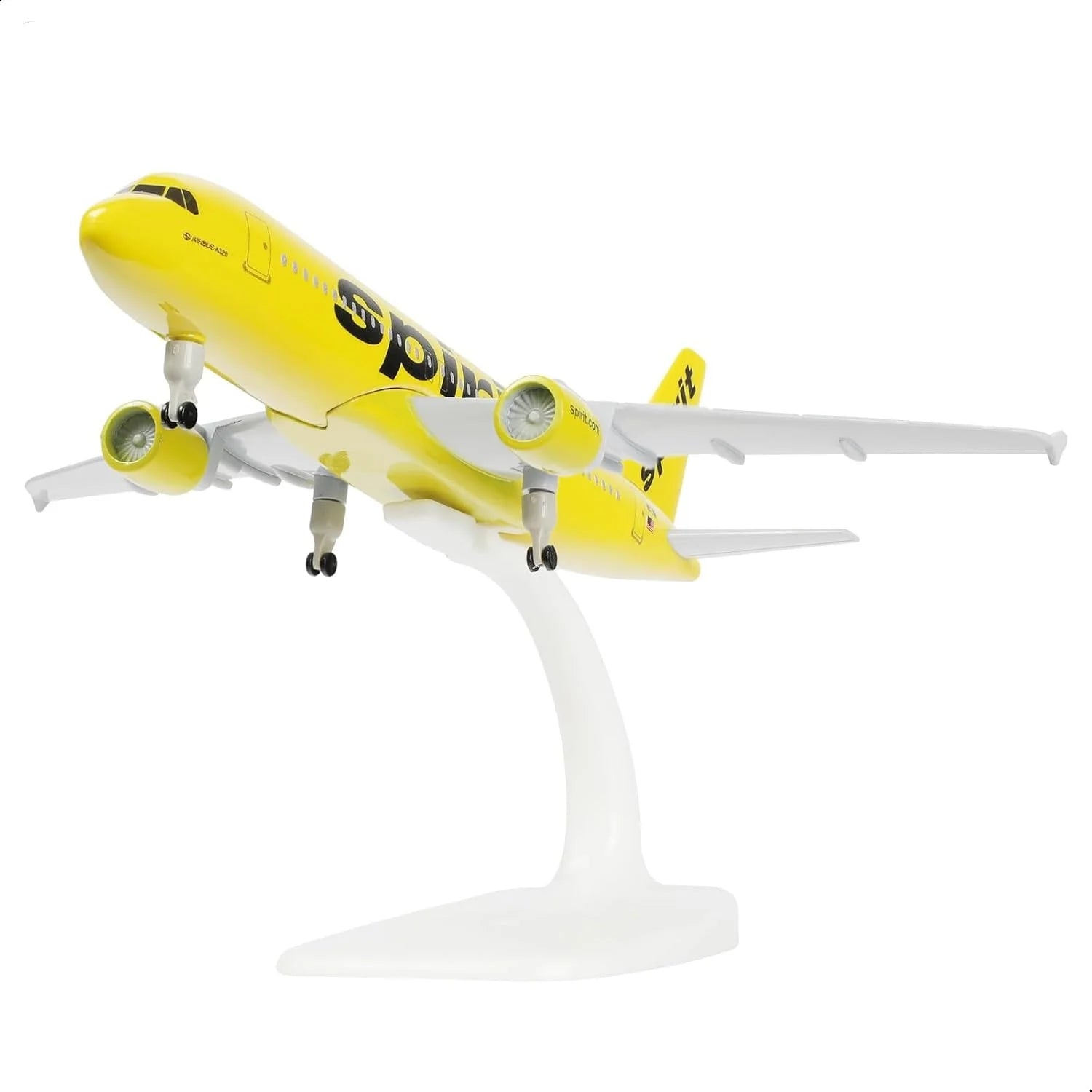 Die-Cast 20CM A320 Metal Model Airplane Toy Spirit Airlines USA With Metal Alloy Toys Flight Machine Model Kids Children Gift