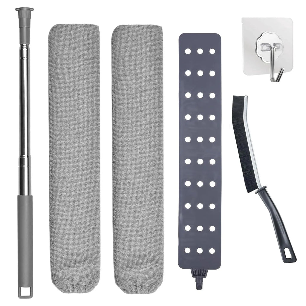 Dust Cleaning Brush Set Telescopic Microfiber Dust Removal Dusters Bendable Dust Brush For Car Furniture Household Cleaning