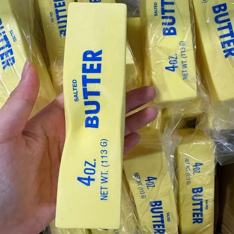 2026 best seller Butter Stick Squishy Fidget Toys Elastic Cheese Stick Funny Squeeze Prank Toy Stress Anxiety Relief Game