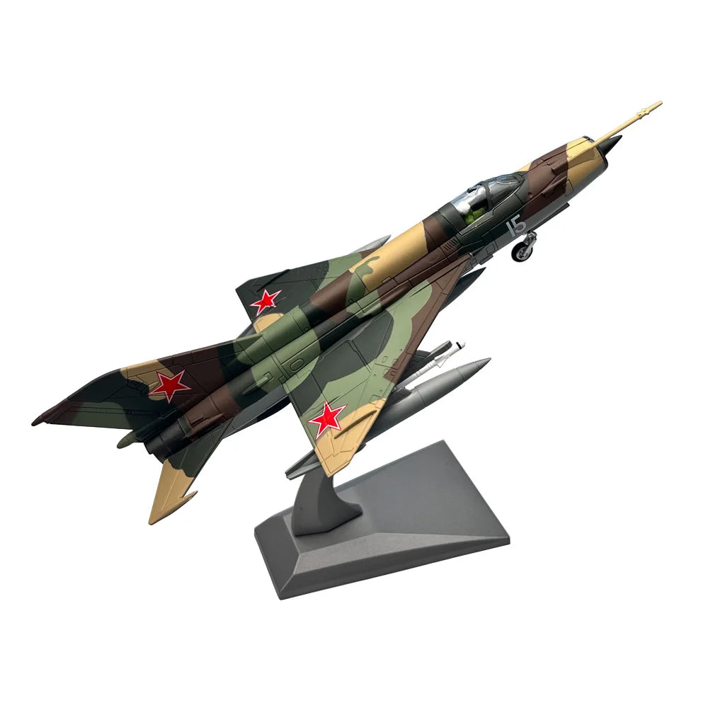 1/72 Scale Soviet MiG-21 Mig21 Fishbed Jet Fighter Plane Aircraft Airplane Diecast Metal Plane Aircraft Model Collection or Gift