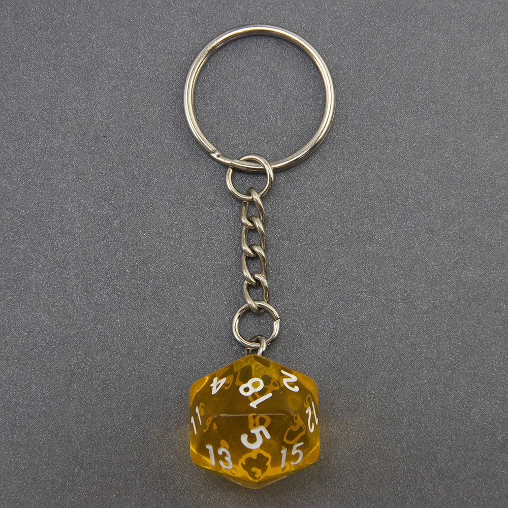 DND Game Dice Keychain RPG Lucky Dice Keyring DND Game Souvenirs Fashion Bag Pendant DND Game Lover Gift