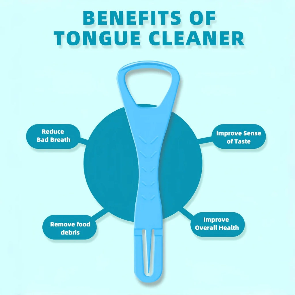 20pcs/box Tongue Scraper with Dental Picks Disposable Double Side Tongue Cleaning Tool Foldable Tongue Scraper Oral Hygiene Care