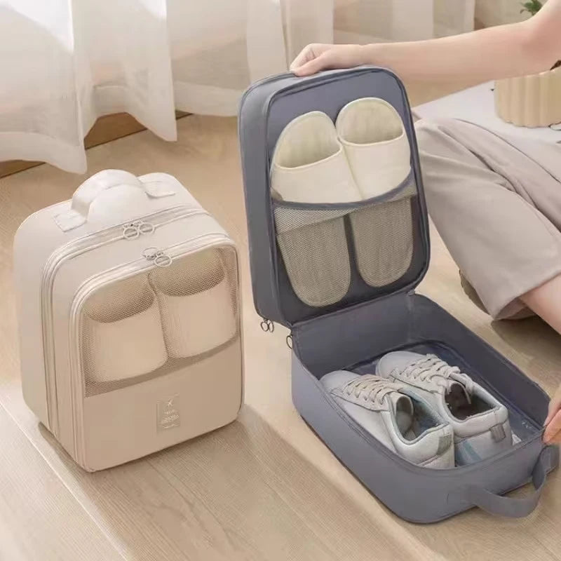 Large-Capacity Shoe Storage Bag — Portable Travel & Business Trip Organizer for Luggage, Dustproof Shoe Case & Cover