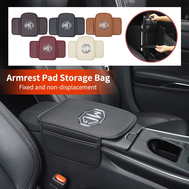 Car Armrest Box Pad Console Protector Armrest Storage Mat Accessories For Morris Garages MG 3 5 6 7 HS ZS GS Hector TF GT ZR RX5