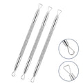 Double-Headed Stainless Steel Blackhead Remover - Effective Pimple Extractor for Oily Skin Unscented, Durable, and Easy to Clean