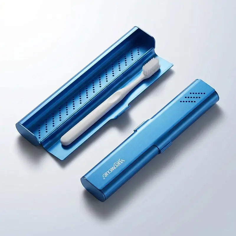 § Empty Aluminum Toothbrush Travel Case, Portable Travel Toothbrush Holder, Durable Manual Tooth Brush Box Container