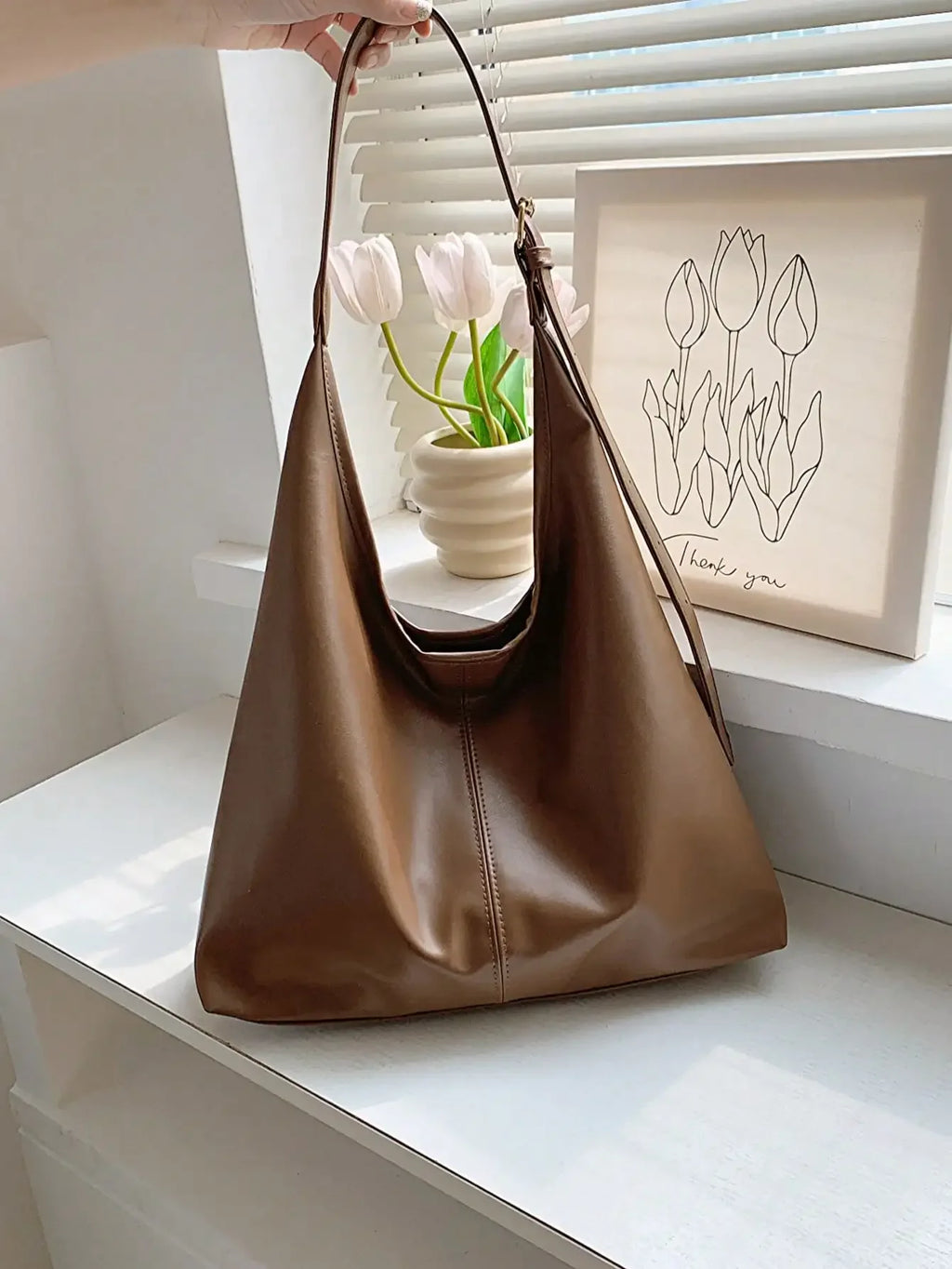 Large Capacity Solid Color Women's Shoulder Bag, Multifunctional Crossbody Bag, Women's Shoulder Tote Bag, Large Capacity Crossbody Tote Bag, Casual Work Bag