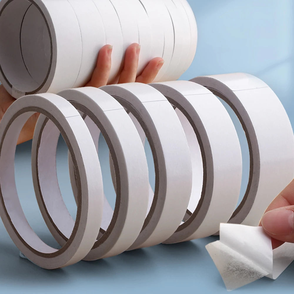 Double Sided Tape Super Strong Double Faced Powerful Hand Tearing Adhesive Tape For Mounting Fixing Pad Sticky Paper 10M 1Roll