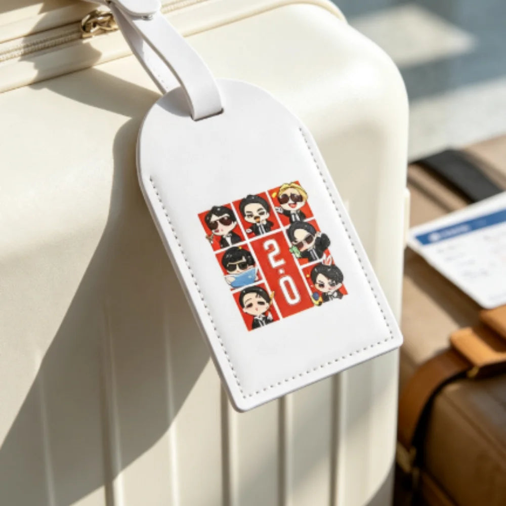 Custom Arirang 2.0 World Tour 2026 PU Luggage Tag, Personalized Durable Fashion Travel Bag ID Tag, Ideal Kpop Fan Gift
