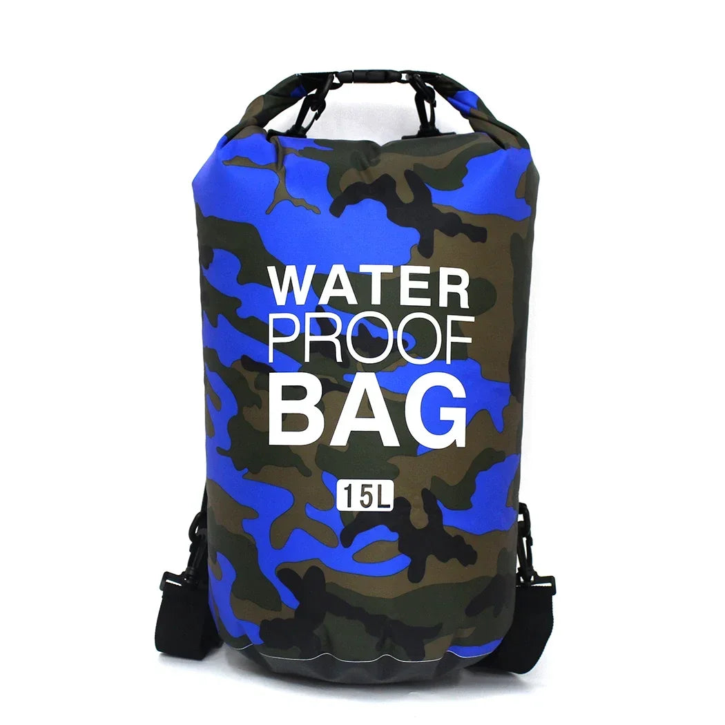 Men's and women's waterproof bags, outdoor sports bags, suitable for swimming, boating, kayaking, rafting and traveling