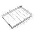 Creative BBQ Skewer Rack Set Stainless Steel Foldable BBQ Grill Rack Sturdy Grill Skewers Outdoor Grill Tools Birthday Party