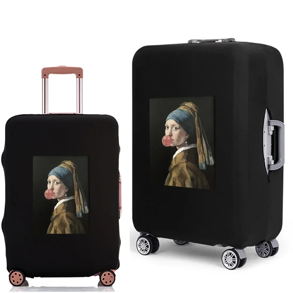 Luggage Case Suitcase Protective Cover 2022 New Funny Pattern Travel Elastic Luggage dust-proof Cover Apply 18-28 Suitcase
