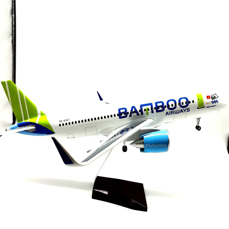 47cm Model Airplanes A320NEO Series 1/80 Scale Aircraft Resin Toy Planes Aviation Miniature Souvenir Plane Toy Christmas Gifts