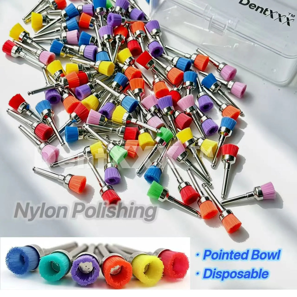 Bowl Nylon Polishing Heads, Fits Perfectly, Disposable Hygienic，Polishing and Cleaning