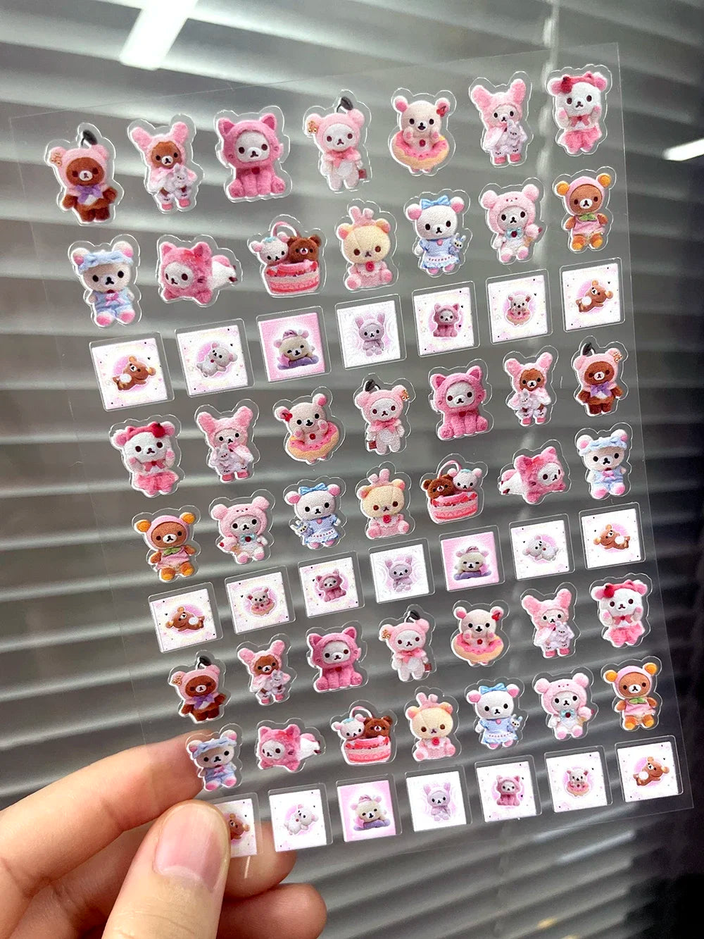 Mini Rilakkuma Hellokitty Food Pvc Luggage Tags Stickers Nail Art Diy Earphone Cover Bottle Notebook Car Waterproof Stickers