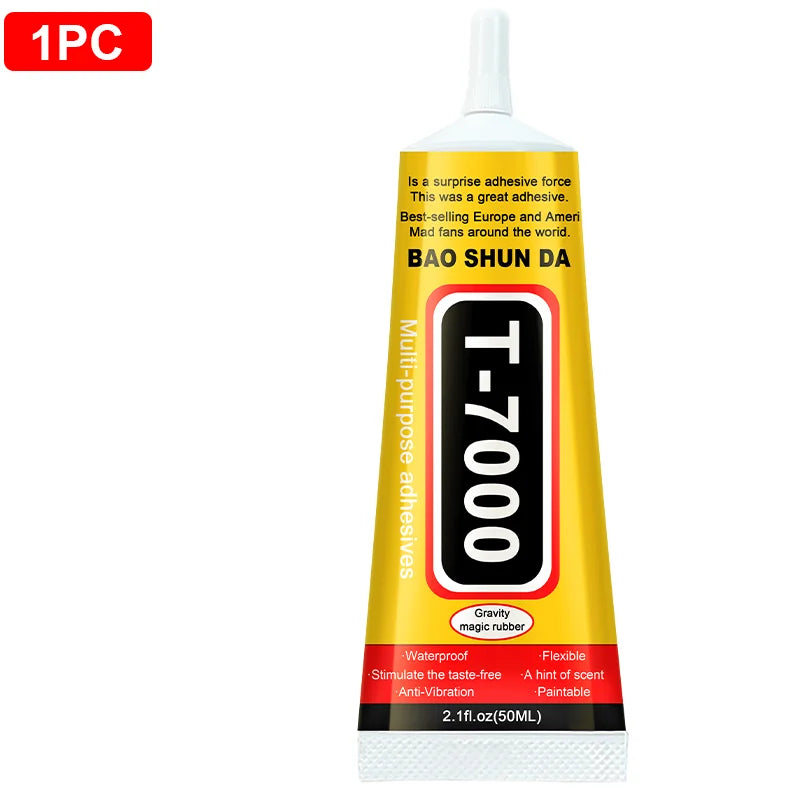 Jxvx 15/50/110ml Black T7000 Battery Cover Mobile Phone Tablet Repair Lcd Frame Adhesive Electronic Component Glue
