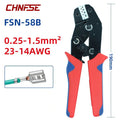 SN58B Crimping Pliers Tool DuPont2.54/2.8/4.8/6.3mm Terminal Insulation Connector Electrical Spade Connector Insulating Sleeve