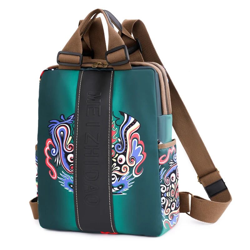 Fashion Designer Backpacks Female Canvas Rucksack Women Large Bagpack Travel Bags Big School Backpack for Students Shoulder Bag