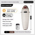 Naturehike Snowbird Mummy Sleeping Bag SP400/SP550/SP700/SP1000 for Outdoor Hiking Travel Winter Warm Duck Down Sleeping Bag