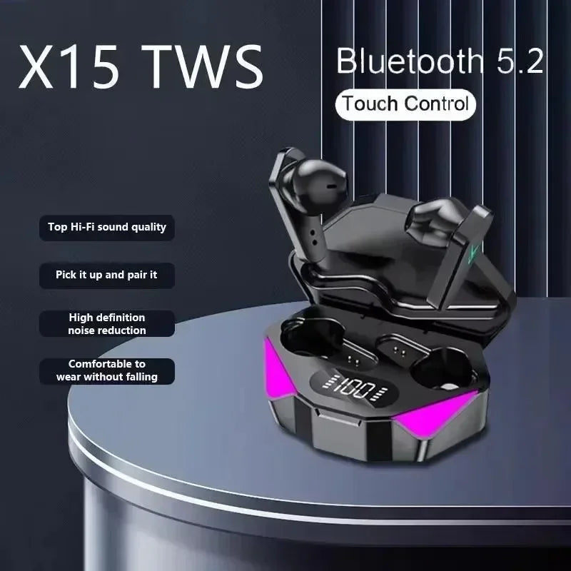 Original TWS Earphones Bluetooth Wireless Gamer Headphones 65ms Low Latency Earbuds Fone Headset apply to smartphones