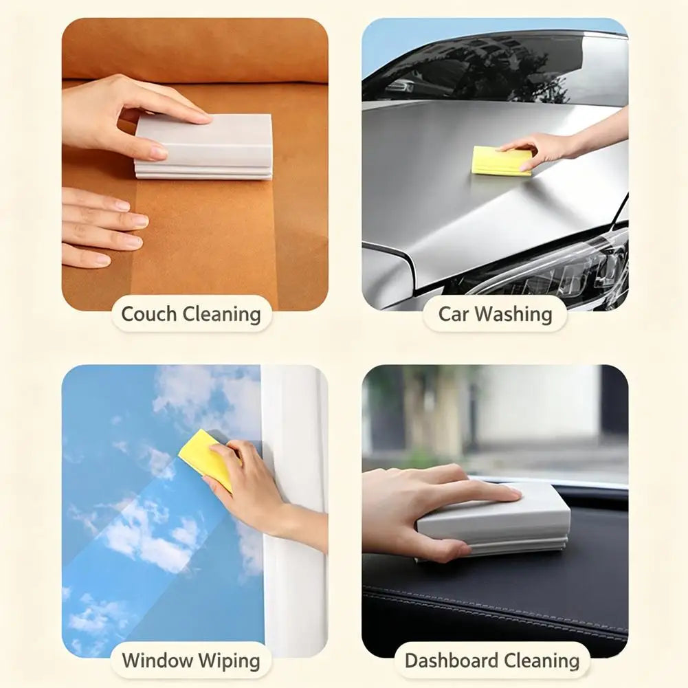 Car Wash Foam Sponge Scratch Free Auto Detailing Cleaning Block High Absorbent Soft Suds Washer Pad For Vehicles Bike Home