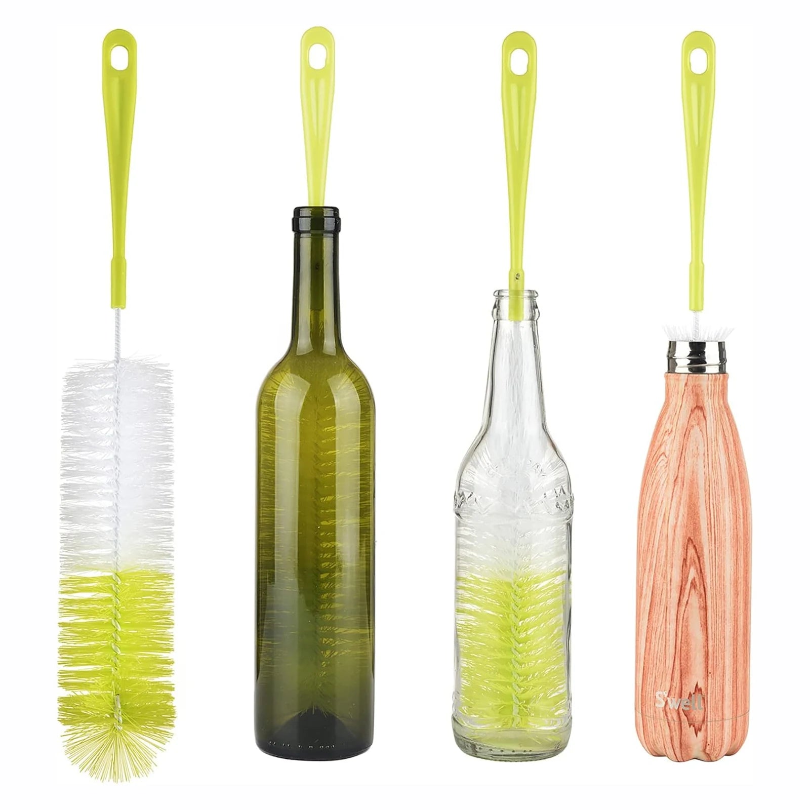 16” Long Bottle Brush Cleaner for Washing Wine/Beer/Sport Well/Thermos/Glass and Long Narrow Neck Sport Bottles