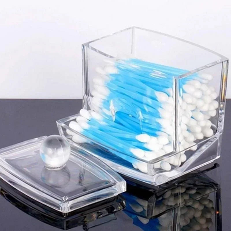 Cotton Swab Box Case Makeup Storage Organizer Holder organizer box (without Cotton Swab )
