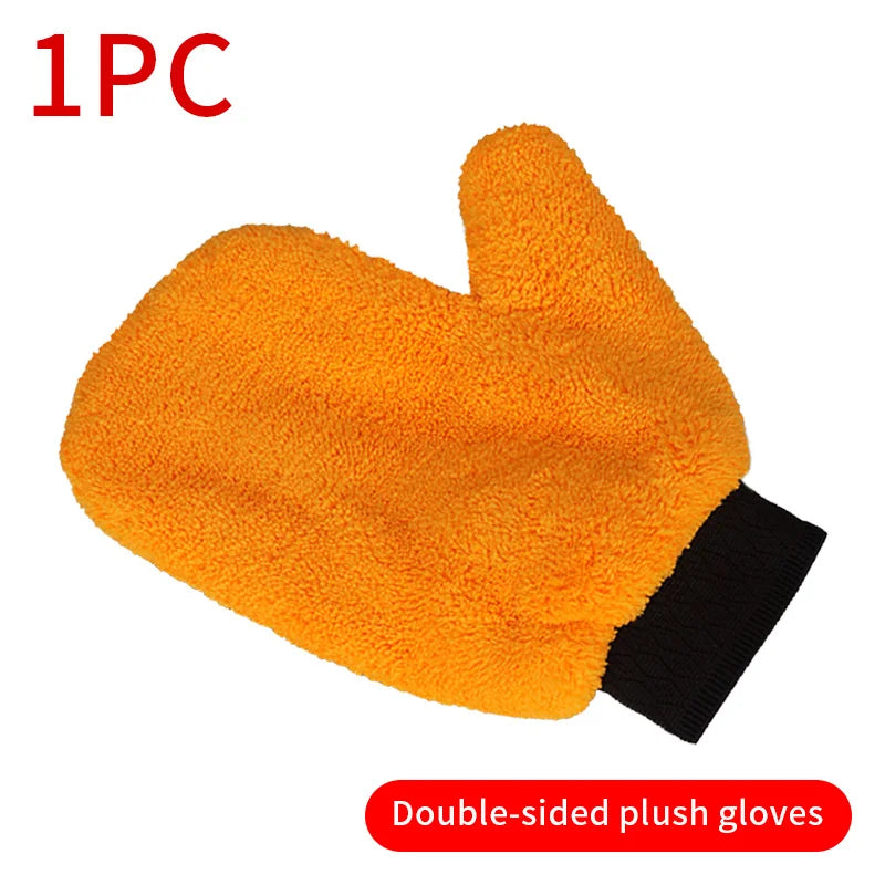 Waterproof Car Wash Microfiber Chenille Gloves Thick Car Cleaning Mitt Wax Detailing Brush Double-faced Glove for Car Wash Care