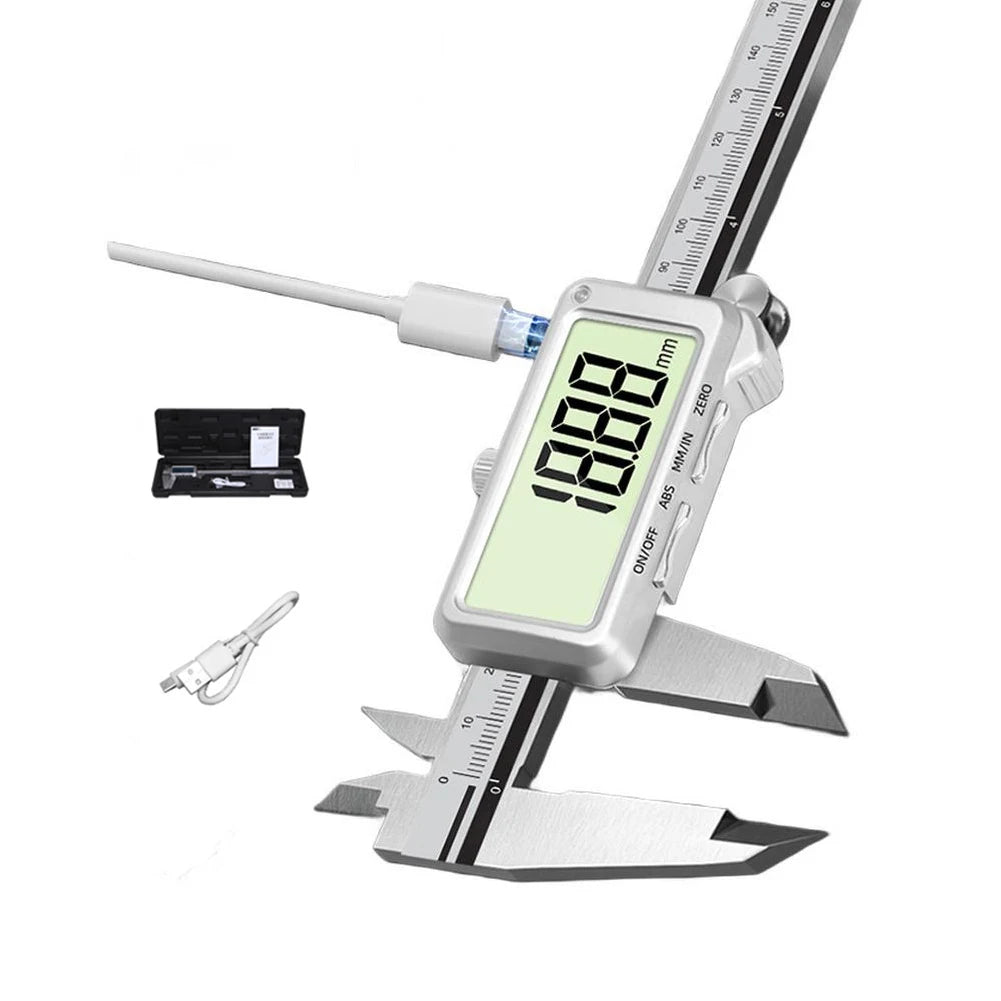 Rechargeable Digital Vernier Caliper: High For Precision Measurements With USB-C Rechargeable Digital Vernier Caliper Hand Tools
