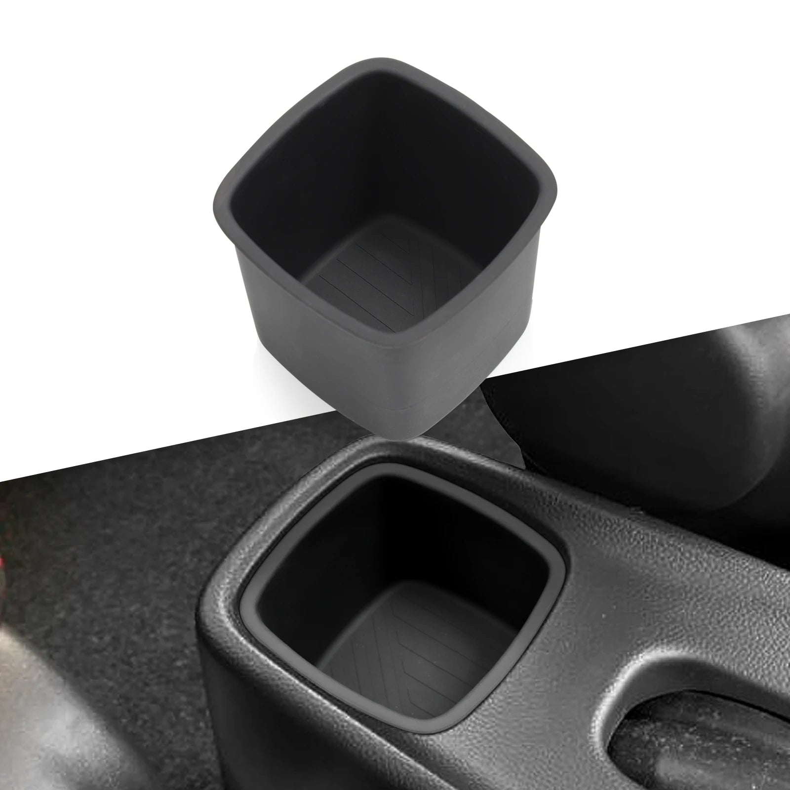 Right Drive for Suzuki Swift 2016 - 2024 Water Cup Holder Storage Box Shock-Absorbing Tray  Car Interior Accessories Black