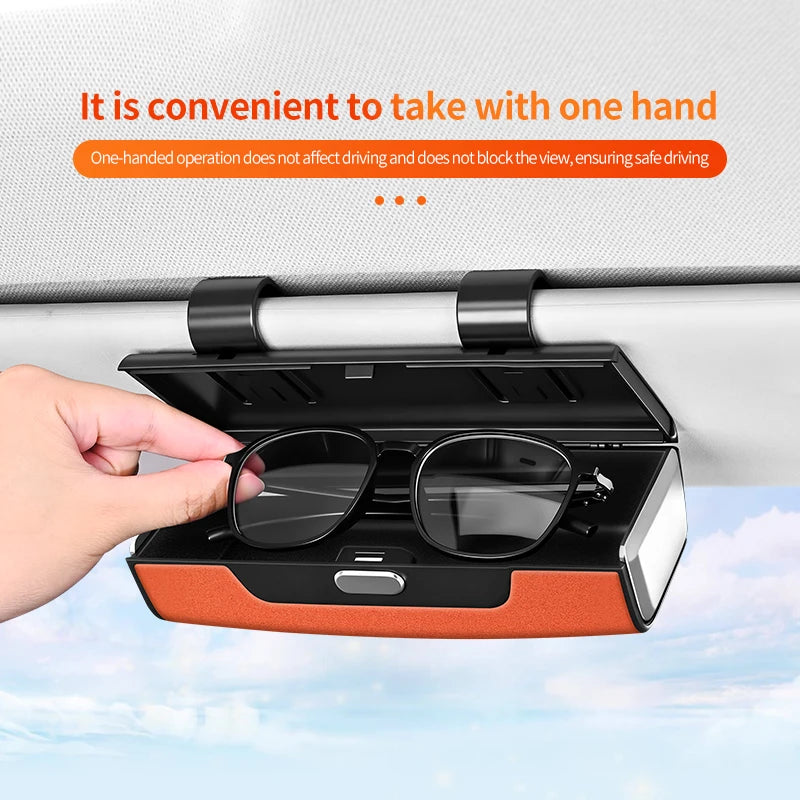 Car glasses storage box, car glasses clip, sunglasses storage box, comprehensive collection of multifunctional products in the c