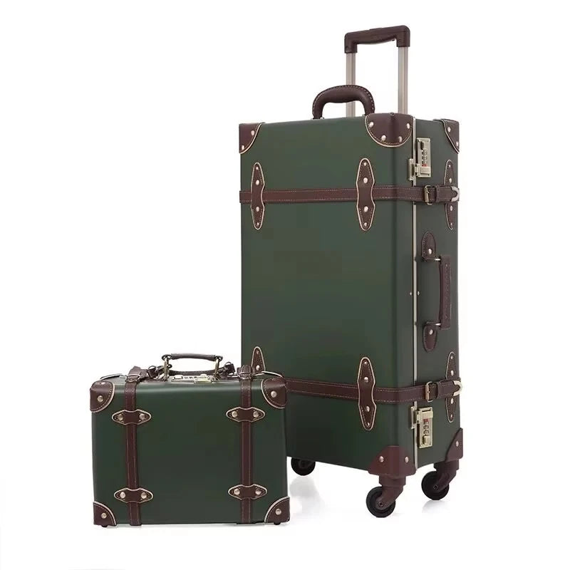 20'22'24'26'inch PU Leather Trolley Suitcases Travel Bags Valise Cabine Valiz Koffer Maletas Suitcase Carry On Rolling Luggage