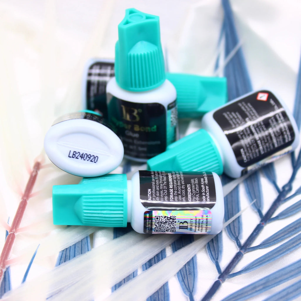 10 Bottles  IBeauty Hyper Bond Glue for Eyelash Extensions Professional 5ml Korea Cyan Cap False Lash Adhesive Makeup Tools