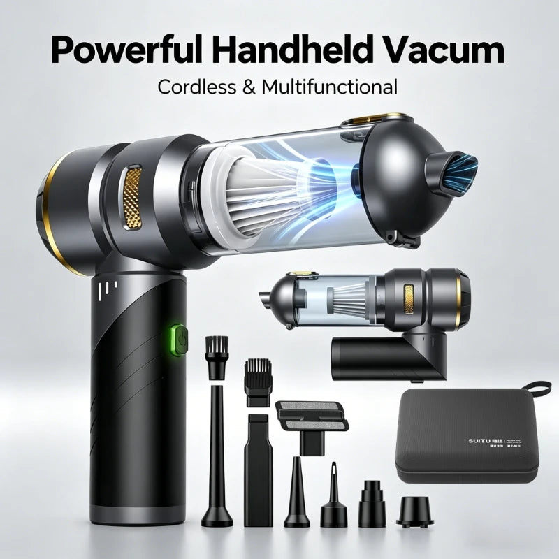 Car Vacuum Cleaner High Power Portable Handheld Wireless Brushless Motor Cleaning Machine Powerful Air Duster for Home Appliance