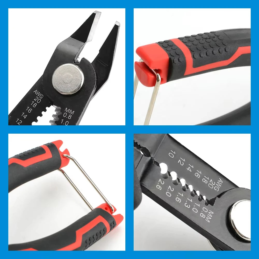 Multifunctional Wire Stripper Pliers Tools Automatic Stripping Cutter Cable Wire Crimping Electrician Repair Tools