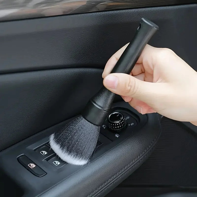 1pcs Car Interior Detailing Brush Soft Bristle Cleaning Brush Motorcycle CarCleaning Tool Auto Detail Dash Duster Brush
