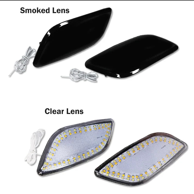 For Subaru Impreza RS TS WRX 2002 2003 Switchback Amber LED Front Bumper Side Marker Turn Signal Lights White DRL/Driving Lights