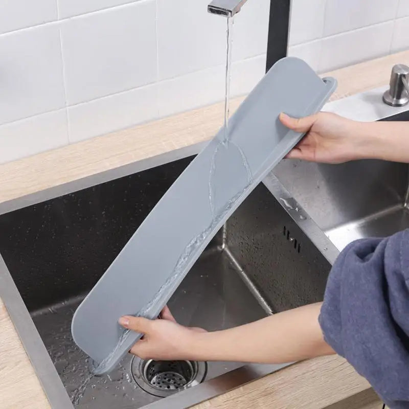 Kitchen Sink Water Splash Guard Washing Basin Anti-splash Stopper Silicone Waterproof Splatter Screen kitchen Anti-water Board