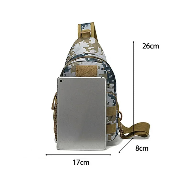 Tactical Shoulder Bag Men Hiking Backpack Nylon Outdoor Hunting Camping Fishing Molle Trekking Chest Sling Bag