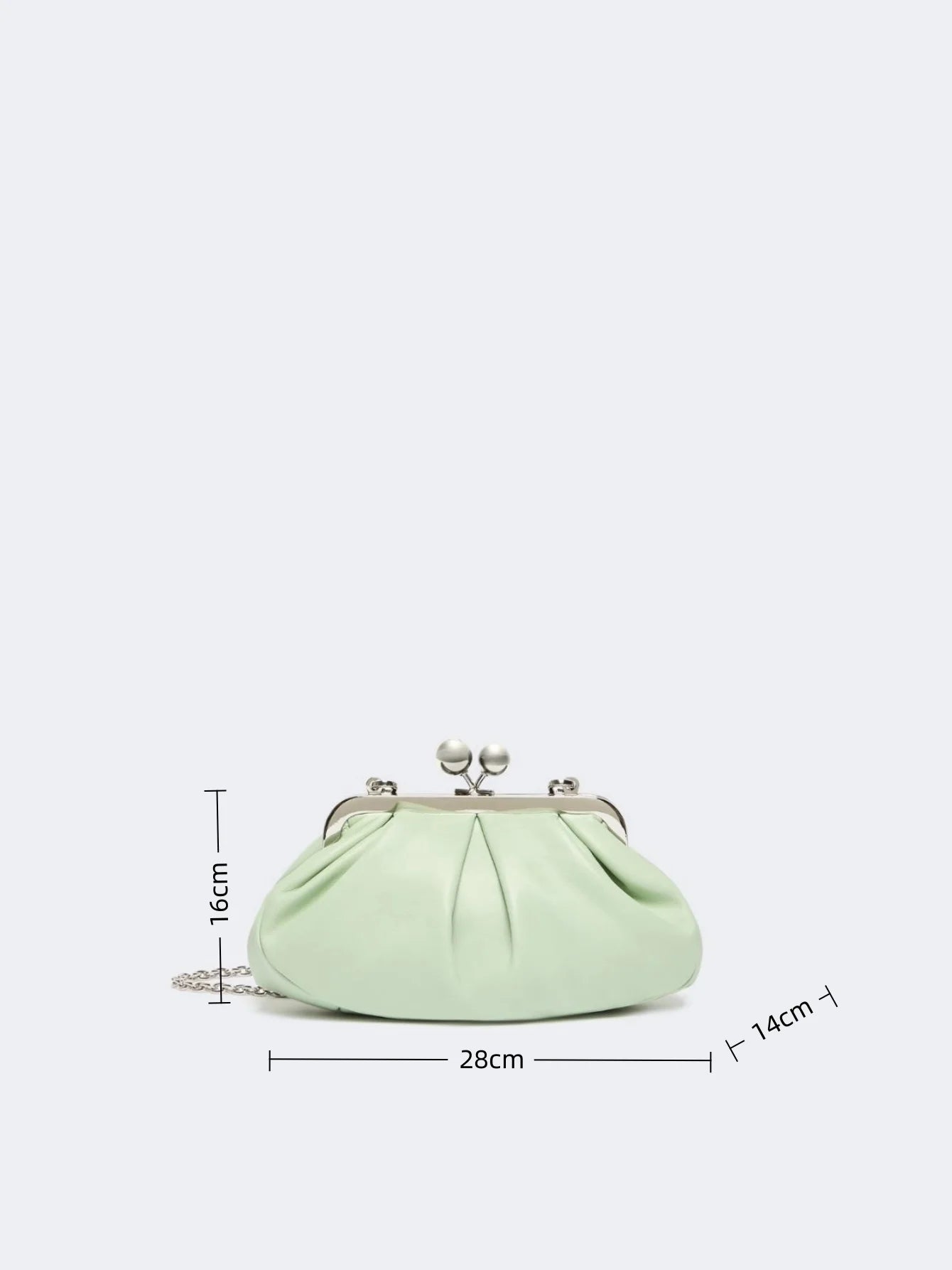women kisslock clutch bag clasp pouch frame purse evening dinner party bag 2026 summer new microfibe leather shoulder bag