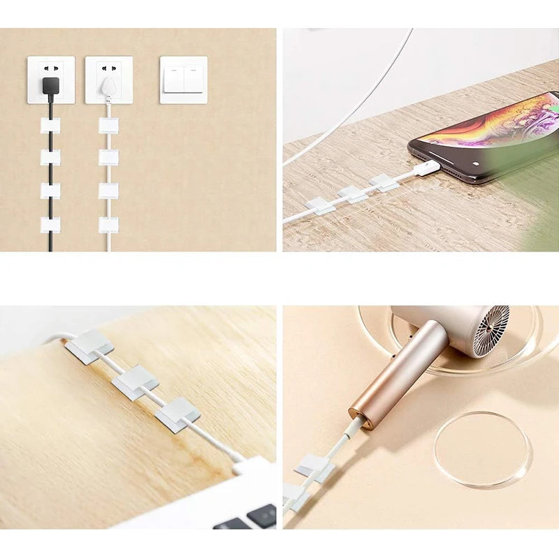 Light Strip Mounting Clips Self Adhesive Led Light Fasteners Mounting Holder Cable Clamp Organizer Led Fix Holder Clips